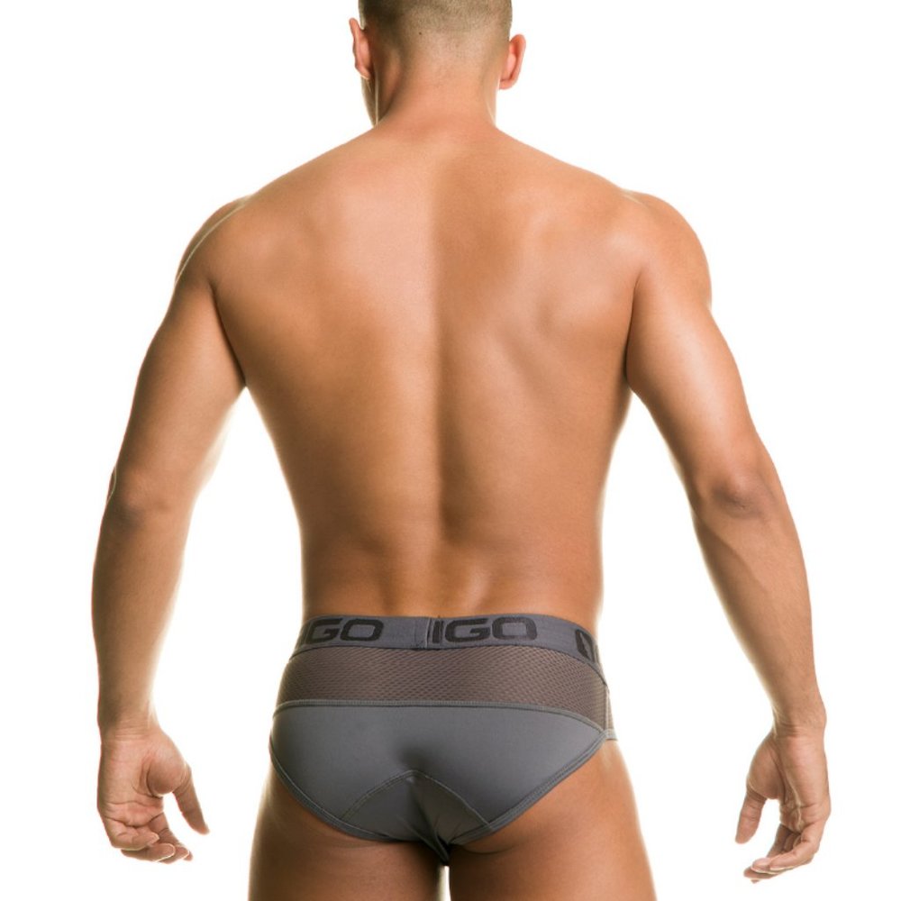 GIGO DIVERSITY GRAY UNDERWEAR BRIEF - Picture 3 of 5